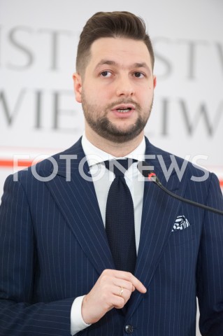  31.12.2018 WARSZAWA<br />KONFERENCJA W MINISTERSTWIE SPRAWIEDLIWOSCI<br />N/Z PATRYK JAKI<br /> 