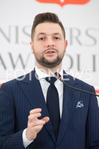  31.12.2018 WARSZAWA<br />KONFERENCJA W MINISTERSTWIE SPRAWIEDLIWOSCI<br />N/Z PATRYK JAKI<br /> 