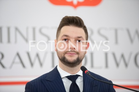  31.12.2018 WARSZAWA<br />KONFERENCJA W MINISTERSTWIE SPRAWIEDLIWOSCI<br />N/Z PATRYK JAKI<br /> 