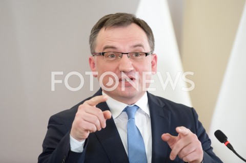  31.12.2018 WARSZAWA<br />KONFERENCJA W MINISTERSTWIE SPRAWIEDLIWOSCI<br />N/Z ZBIGNIEW ZIOBRO<br /> 