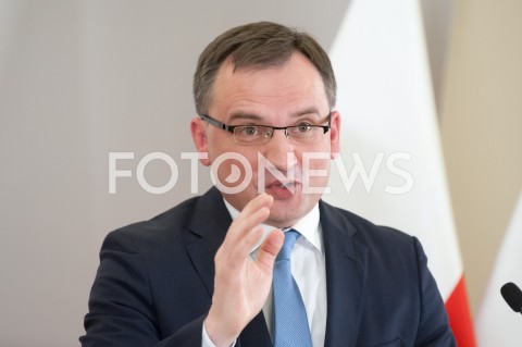  31.12.2018 WARSZAWA<br />KONFERENCJA W MINISTERSTWIE SPRAWIEDLIWOSCI<br />N/Z ZBIGNIEW ZIOBRO<br /> 