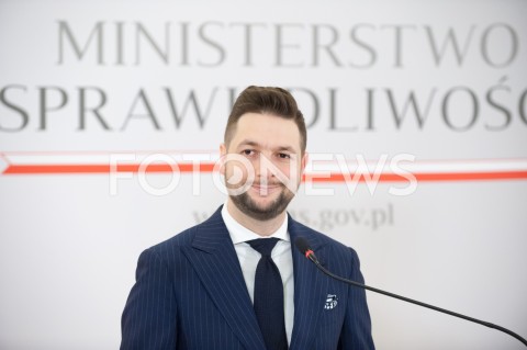  31.12.2018 WARSZAWA<br />KONFERENCJA W MINISTERSTWIE SPRAWIEDLIWOSCI<br />N/Z PATRYK JAKI<br /> 