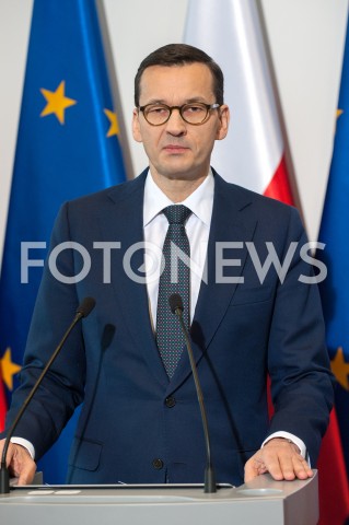  06.01.2019 WARSZAWA<br />KONFERENCJA NA TEMAT WYPADKU W ESCAPE ROOM W MINISTERSTWIE SPRAW WEWNETRZNYCH I ADMINISTRACJI<br />N/Z PREMIER MATEUSZ MORAWIECKI<br /> 
