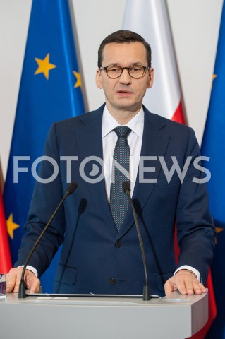  06.01.2019 WARSZAWA<br />KONFERENCJA NA TEMAT WYPADKU W ESCAPE ROOM W MINISTERSTWIE SPRAW WEWNETRZNYCH I ADMINISTRACJI<br />N/Z PREMIER MATEUSZ MORAWIECKI<br /> 