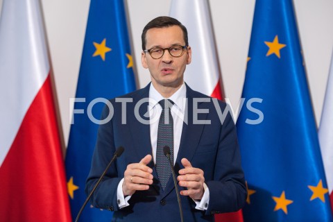  06.01.2019 WARSZAWA<br />KONFERENCJA NA TEMAT WYPADKU W ESCAPE ROOM W MINISTERSTWIE SPRAW WEWNETRZNYCH I ADMINISTRACJI<br />N/Z PREMIER MATEUSZ MORAWIECKI<br /> 