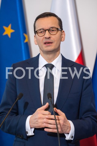  06.01.2019 WARSZAWA<br />KONFERENCJA NA TEMAT WYPADKU W ESCAPE ROOM W MINISTERSTWIE SPRAW WEWNETRZNYCH I ADMINISTRACJI<br />N/Z PREMIER MATEUSZ MORAWIECKI<br /> 