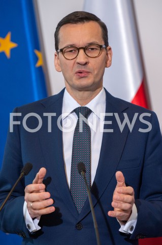  06.01.2019 WARSZAWA<br />KONFERENCJA NA TEMAT WYPADKU W ESCAPE ROOM W MINISTERSTWIE SPRAW WEWNETRZNYCH I ADMINISTRACJI<br />N/Z PREMIER MATEUSZ MORAWIECKI<br /> 