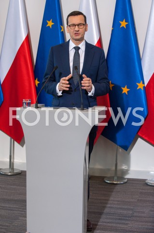  06.01.2019 WARSZAWA<br />KONFERENCJA NA TEMAT WYPADKU W ESCAPE ROOM W MINISTERSTWIE SPRAW WEWNETRZNYCH I ADMINISTRACJI<br />N/Z PREMIER MATEUSZ MORAWIECKI<br /> 