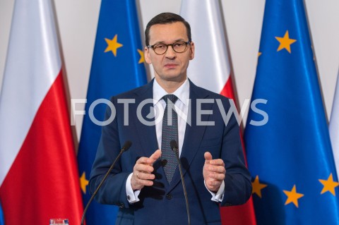  06.01.2019 WARSZAWA<br />KONFERENCJA NA TEMAT WYPADKU W ESCAPE ROOM W MINISTERSTWIE SPRAW WEWNETRZNYCH I ADMINISTRACJI<br />N/Z PREMIER MATEUSZ MORAWIECKI<br /> 