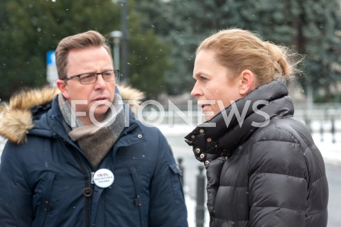  06.01.2019 WARSZAWA<br />KONFERENCJA NA TEMAT ROZDZIALU KOSCIOLA OD PANSTWA<br />N/Z BARBARA NOWACKA DARIUSZ JONSKI<br /> 