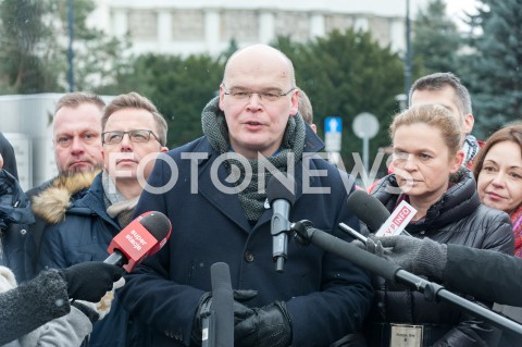  06.01.2019 WARSZAWA<br />KONFERENCJA NA TEMAT ROZDZIALU KOSCIOLA OD PANSTWA<br />N/Z BARBARA NOWACKA DARIUSZ JONSKI ADAM OSTASZEWSKI<br /> 