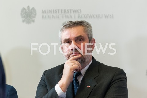  07.01.2019 WARSZAWA<br />KONFERENCJA W MINISTERSTWIE ROLNICTWA I ROZWOJU WSI<br />N/Z JAN KRZYSZTOF ARDANOWSKI<br /> 