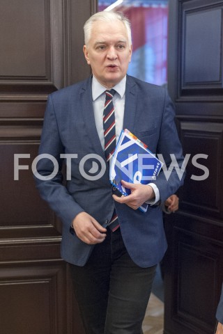  08.01.2019 WARSZAWA<br />POSIEDZENIE RADY MINISTROW<br />POSIEDZENIE RZADU<br />N/Z JAROSLAW GOWIN<br /> 