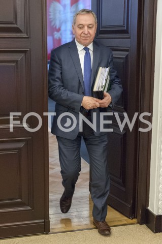  08.01.2019 WARSZAWA<br />POSIEDZENIE RADY MINISTROW<br />POSIEDZENIE RZADU<br />N/Z HENRYK KOWALCZYK<br /> 