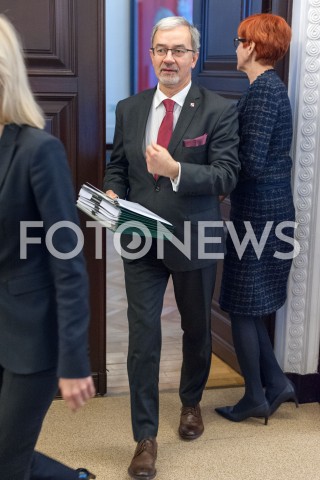  08.01.2019 WARSZAWA<br />POSIEDZENIE RADY MINISTROW<br />POSIEDZENIE RZADU<br />N/Z JERZY KWIECINSKI<br /> 