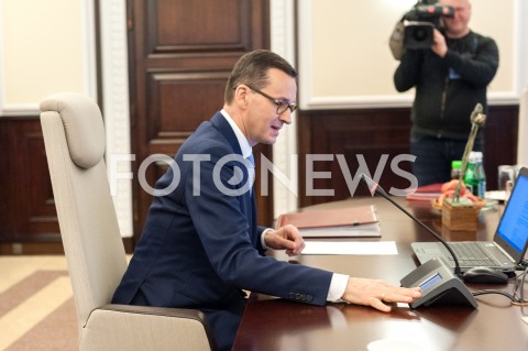  08.01.2019 WARSZAWA<br />POSIEDZENIE RADY MINISTROW<br />POSIEDZENIE RZADU<br />N/Z PREMIER MATEUSZ MORAWIECKI<br /> 