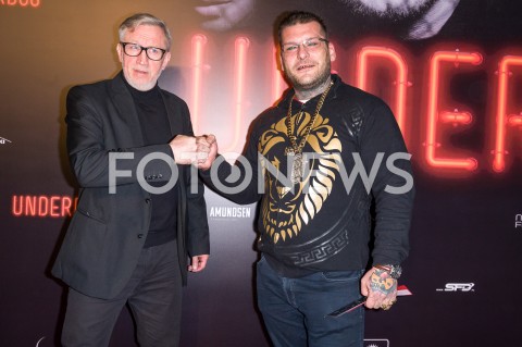  08.01.2019 WARSZAWA<br />
PREMIERA FILMU UNDERDOG<br />
N/Z ZBIGNIEW PATERAK POPEK PAWEL RYSZARD MIKOLAJUW<br />
 