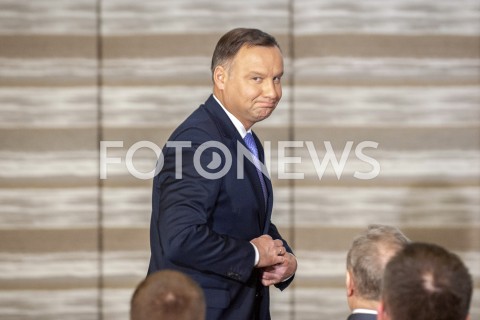  09.01.2019 WARSZAWA<br />KONFERENCJA OPRACOWANIE PLANOW ADAPTACJI DO ZMIAN KLIMATU W MIASTACH POWYZEJ 100 TYSIECY MIESZKANCOW<br />N/Z PREZYDENT ANDRZEJ DUDA<br /> 