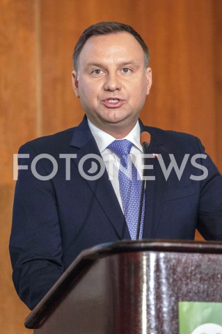  09.01.2019 WARSZAWA<br />KONFERENCJA OPRACOWANIE PLANOW ADAPTACJI DO ZMIAN KLIMATU W MIASTACH POWYZEJ 100 TYSIECY MIESZKANCOW<br />N/Z PREZYDENT ANDRZEJ DUDA<br /> 