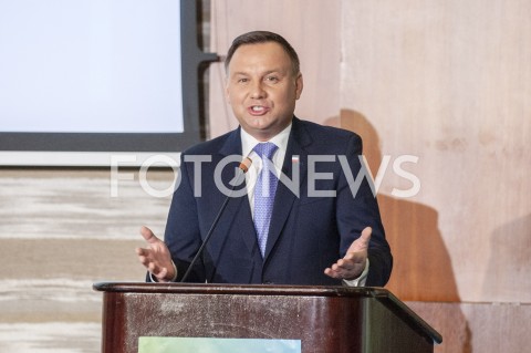  09.01.2019 WARSZAWA<br />KONFERENCJA OPRACOWANIE PLANOW ADAPTACJI DO ZMIAN KLIMATU W MIASTACH POWYZEJ 100 TYSIECY MIESZKANCOW<br />N/Z PREZYDENT ANDRZEJ DUDA<br /> 
