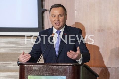  09.01.2019 WARSZAWA<br />KONFERENCJA OPRACOWANIE PLANOW ADAPTACJI DO ZMIAN KLIMATU W MIASTACH POWYZEJ 100 TYSIECY MIESZKANCOW<br />N/Z PREZYDENT ANDRZEJ DUDA<br /> 