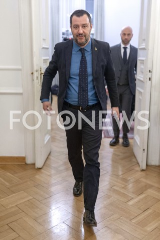  09.01.2019 WARSZAWA<br />KONFERENCJA MATTEO SALVINIEGO<br />N/Z MATTEO SALVINI<br /> 
