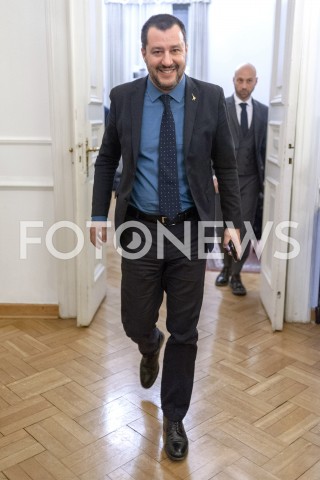  09.01.2019 WARSZAWA<br />KONFERENCJA MATTEO SALVINIEGO<br />N/Z MATTEO SALVINI<br /> 