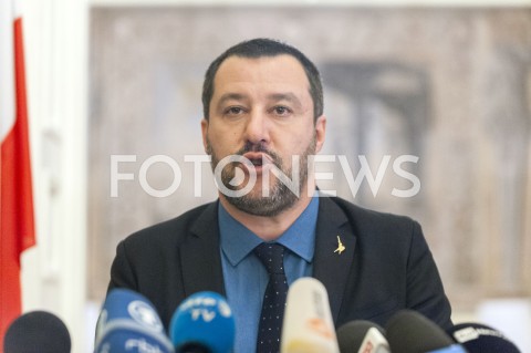  09.01.2019 WARSZAWA<br />KONFERENCJA MATTEO SALVINIEGO<br />N/Z MATTEO SALVINI<br /> 