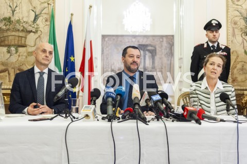  09.01.2019 WARSZAWA<br />KONFERENCJA MATTEO SALVINIEGO<br />N/Z MATTEO SALVINI<br /> 