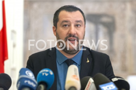  09.01.2019 WARSZAWA<br />KONFERENCJA MATTEO SALVINIEGO<br />N/Z MATTEO SALVINI<br /> 