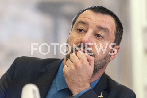  09.01.2019 WARSZAWA<br />KONFERENCJA MATTEO SALVINIEGO<br />N/Z MATTEO SALVINI<br /> 