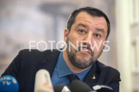  09.01.2019 WARSZAWA<br />KONFERENCJA MATTEO SALVINIEGO<br />N/Z MATTEO SALVINI<br /> 