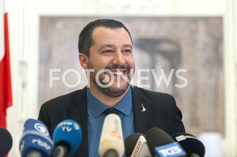  09.01.2019 WARSZAWA<br />KONFERENCJA MATTEO SALVINIEGO<br />N/Z MATTEO SALVINI<br /> 