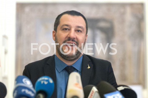  09.01.2019 WARSZAWA<br />KONFERENCJA MATTEO SALVINIEGO<br />N/Z MATTEO SALVINI<br /> 