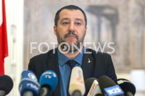  09.01.2019 WARSZAWA<br />KONFERENCJA MATTEO SALVINIEGO<br />N/Z MATTEO SALVINI<br /> 