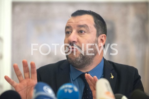  09.01.2019 WARSZAWA<br />KONFERENCJA MATTEO SALVINIEGO<br />N/Z MATTEO SALVINI<br /> 