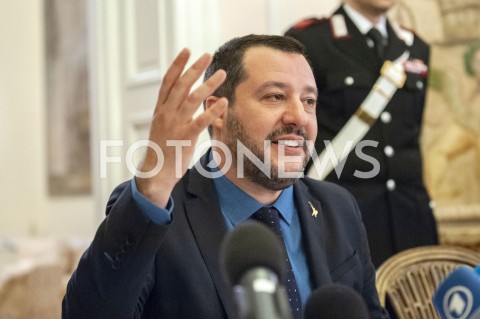  09.01.2019 WARSZAWA<br />KONFERENCJA MATTEO SALVINIEGO<br />N/Z MATTEO SALVINI<br /> 