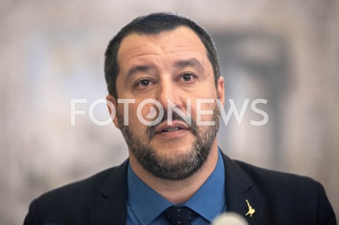  09.01.2019 WARSZAWA<br />KONFERENCJA MATTEO SALVINIEGO<br />N/Z MATTEO SALVINI<br /> 