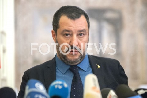 09.01.2019 WARSZAWA<br />KONFERENCJA MATTEO SALVINIEGO<br />N/Z MATTEO SALVINI<br /> 