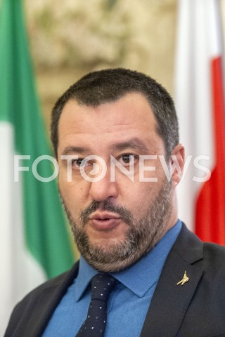  09.01.2019 WARSZAWA<br />KONFERENCJA MATTEO SALVINIEGO<br />N/Z MATTEO SALVINI<br /> 