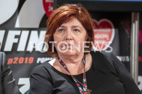  13.01.2019 WARSZAWA<br />27. FINAL WIELKIEJ ORKIESTRY SWIATECZNEJ POMOCY<br />N/Z LIDIA NIEDZWIEDZKA OWSIAK<br /> 