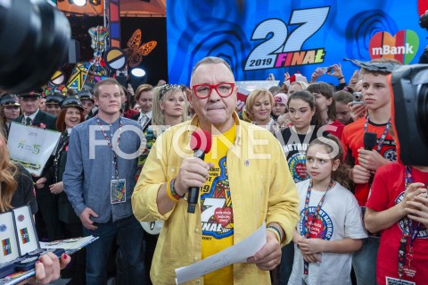  13.01.2019 WARSZAWA<br />27. FINAL WIELKIEJ ORKIESTRY SWIATECZNEJ POMOCY<br />N/Z JERZY JUREK OWSIAK<br /> 