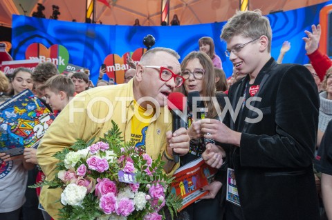  13.01.2019 WARSZAWA<br />27. FINAL WIELKIEJ ORKIESTRY SWIATECZNEJ POMOCY<br />N/Z JERZY JUREK OWSIAK<br /> 