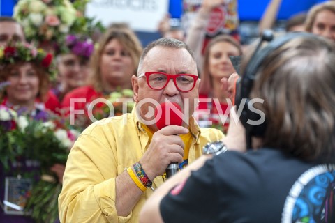  13.01.2019 WARSZAWA<br />27. FINAL WIELKIEJ ORKIESTRY SWIATECZNEJ POMOCY<br />N/Z JERZY JUREK OWSIAK<br /> 