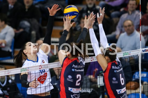  13.01.2019 RZESZOW <br />
SIATKOWKA LIGA SIATKOWKI KOBIET LSK 2018/2019 WOMEN VOLLEYBALL POLAND POLISH LEAGUE <br />
MECZ DEVELOPRES SKYRES RZESZOW - GROT BUDOWLANI LODZ <br />
N/Z KATARZYNA ZAROSLINSKA KROL <br />
 