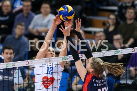  13.01.2019 RZESZOW <br />
SIATKOWKA LIGA SIATKOWKI KOBIET LSK 2018/2019 WOMEN VOLLEYBALL POLAND POLISH LEAGUE <br />
MECZ DEVELOPRES SKYRES RZESZOW - GROT BUDOWLANI LODZ <br />
N/Z MICHAELA MLEJNKOVA FEMKE STOLTENBORG <br />
 