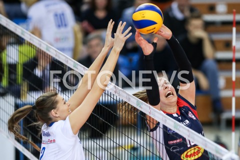  13.01.2019 RZESZOW <br />
SIATKOWKA LIGA SIATKOWKI KOBIET LSK 2018/2019 WOMEN VOLLEYBALL POLAND POLISH LEAGUE <br />
MECZ DEVELOPRES SKYRES RZESZOW - GROT BUDOWLANI LODZ <br />
N/Z FEMKE STOLTENBORG MAJA TOKARSKA <br />
 