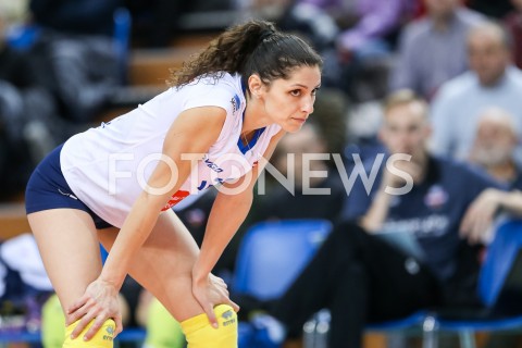  13.01.2019 RZESZOW <br />
SIATKOWKA LIGA SIATKOWKI KOBIET LSK 2018/2019 WOMEN VOLLEYBALL POLAND POLISH LEAGUE <br />
MECZ DEVELOPRES SKYRES RZESZOW - GROT BUDOWLANI LODZ <br />
N/Z EVA YANEVA ( EWA JANEWA ) SYLWETKA <br />
 