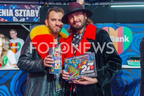  13.01.2019 WARSZAWA <br />27 FINAL WIELKIEJ ORKIESTRY SWIATECZNEJ POMOCY<br />N/Z GABRIEL SEWERYN RAFAL GRABIAS<br /> 