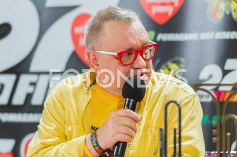  13.01.2019 WARSZAWA <br />27 FINAL WIELKIEJ ORKIESTRY SWIATECZNEJ POMOCY<br />KONFERENCJA PRASOWA <br />N/Z JUREK JERZY OWSIAK<br /> 